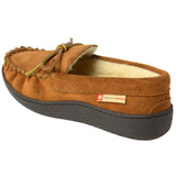 Alpine Swiss Sabine Womens Moccasin Slippers Genuine Suede House Shoe Memory Foam – Chestnut