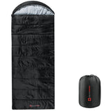 Alpine Swiss Sleeping Bag Adult Waterproof All Season Camping Backpacking Hiking – Black