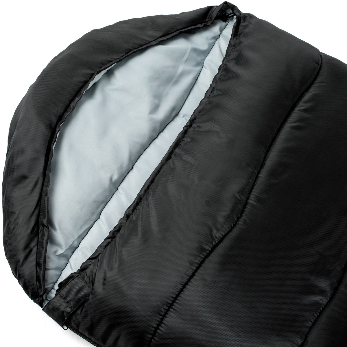 Alpine Swiss Sleeping Bag Adult Waterproof All Season Camping Backpacking Hiking – Black