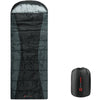Alpine Swiss Sleeping Bag Adult Waterproof All Season Camping Backpacking Hiking – Black Gray