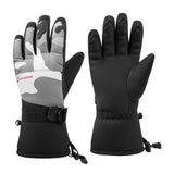 Alpine Swiss Mens Waterproof Gauntlet Ski Gloves Winter Sport Snow Board Windproof – Camo