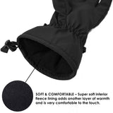 Alpine Swiss Mens Waterproof Gauntlet Ski Gloves Winter Sport Snow Board Windproof – Camo