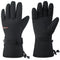Alpine Swiss Mens Waterproof Gauntlet Ski Gloves Winter Sport Snow Board Windproof – Black