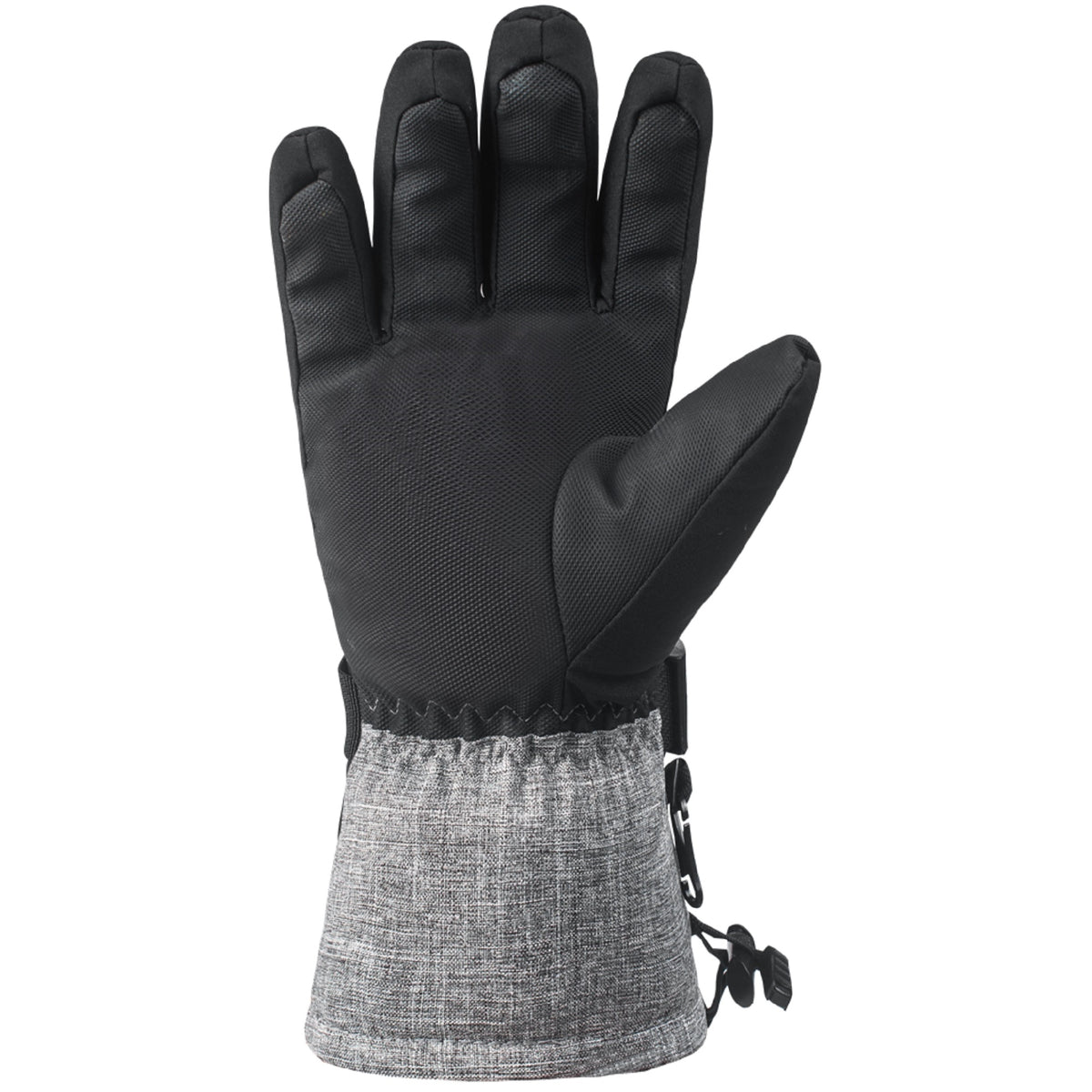 Alpine Swiss Mens Waterproof Gauntlet Ski Gloves Winter Sport Snow Board Windproof – Gray