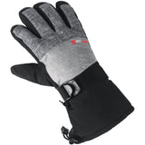 Alpine Swiss Mens Waterproof Gauntlet Ski Gloves Winter Sport Snow Board Windproof – Light Gray