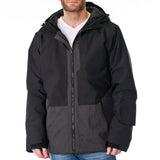 Alpine Swiss Mens Waterproof Ski Jacket Snowboarding Winter Snow Coat Raincoat – Black Charcoal