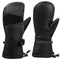Alpine Swiss Mens Waterproof Ski Mittens 3M Thinsulate Winter Snow Sport Gloves – Black