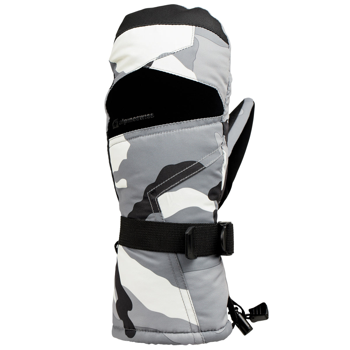 Alpine Swiss Mens Waterproof Ski Mittens 3M Thinsulate Winter Snow Sport Gloves – Camo