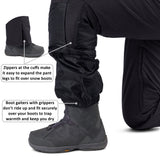 Alpine Swiss Mens Waterproof Ski Snowboarding Pants Insulated Winter Snow Pants – Black
