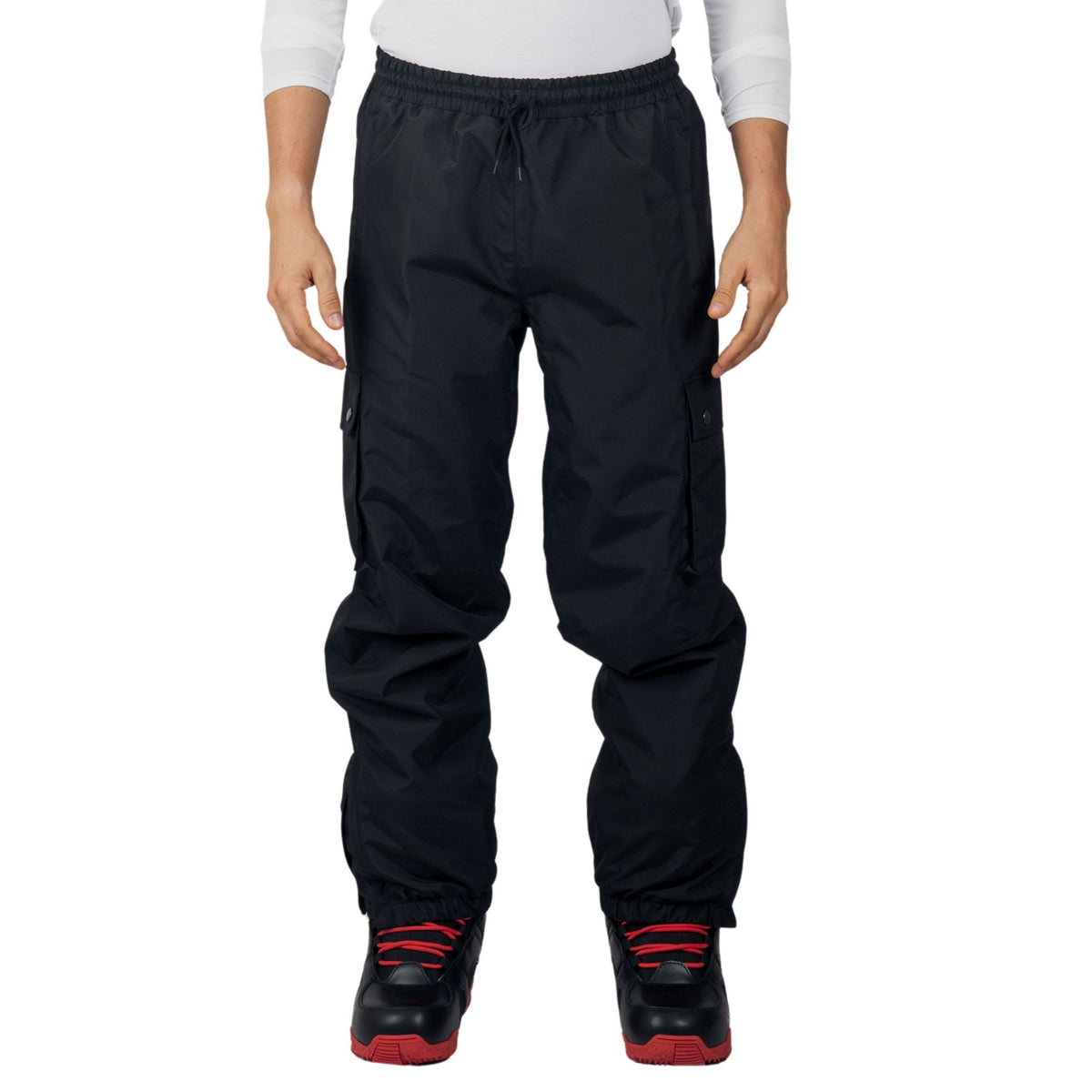 Alpine Swiss Mens Snow Pants 10K Waterproof Insulated Snowboard & Ski Pants – Black