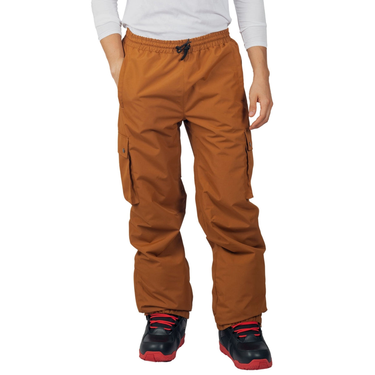 Alpine Swiss Mens Snow Pants 10K Waterproof Insulated Snowboard & Ski Pants – Tan