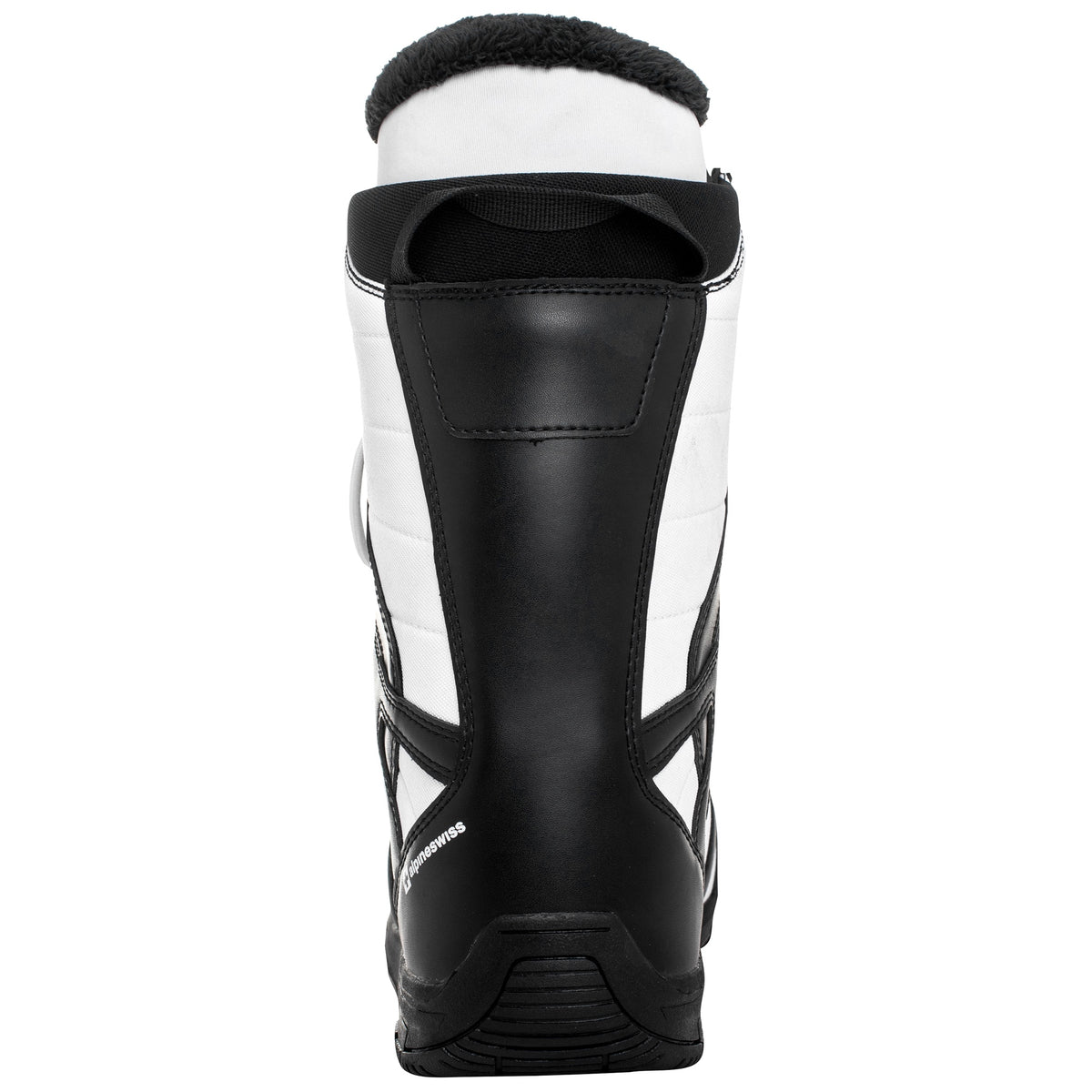 Alpine Swiss Men's Snowboard Boots – Black White