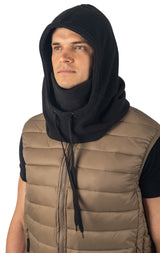 Alpine Swiss Fleece Winter Ski Mask Balaclava Warm Face Head Cover Helmet Hood – Black