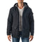 Alpine Swiss Mens Sherpa Lined Parka Hooded Winter Coat Cargo Utility Jacket – Black