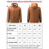 Alpine Swiss Mens Sherpa Lined Parka Hooded Winter Coat Cargo Utility Jacket – Tan