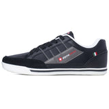 Alpine Swiss Mens Retro Sneakers Euro Vintage Inspired Low Top Shoes Suede Trim – Black