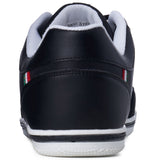 Alpine Swiss Mens Retro Sneakers Euro Vintage Inspired Low Top Shoes Suede Trim – Black