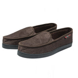 Alpine Swiss Wide Mens Slippers Steve Moccasin House Shoes Memory Foam Insole – Brown