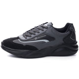 Alpine Swiss Stuart Mens Chunky Sneakers Retro Platform Dad Tennis Shoes – Black