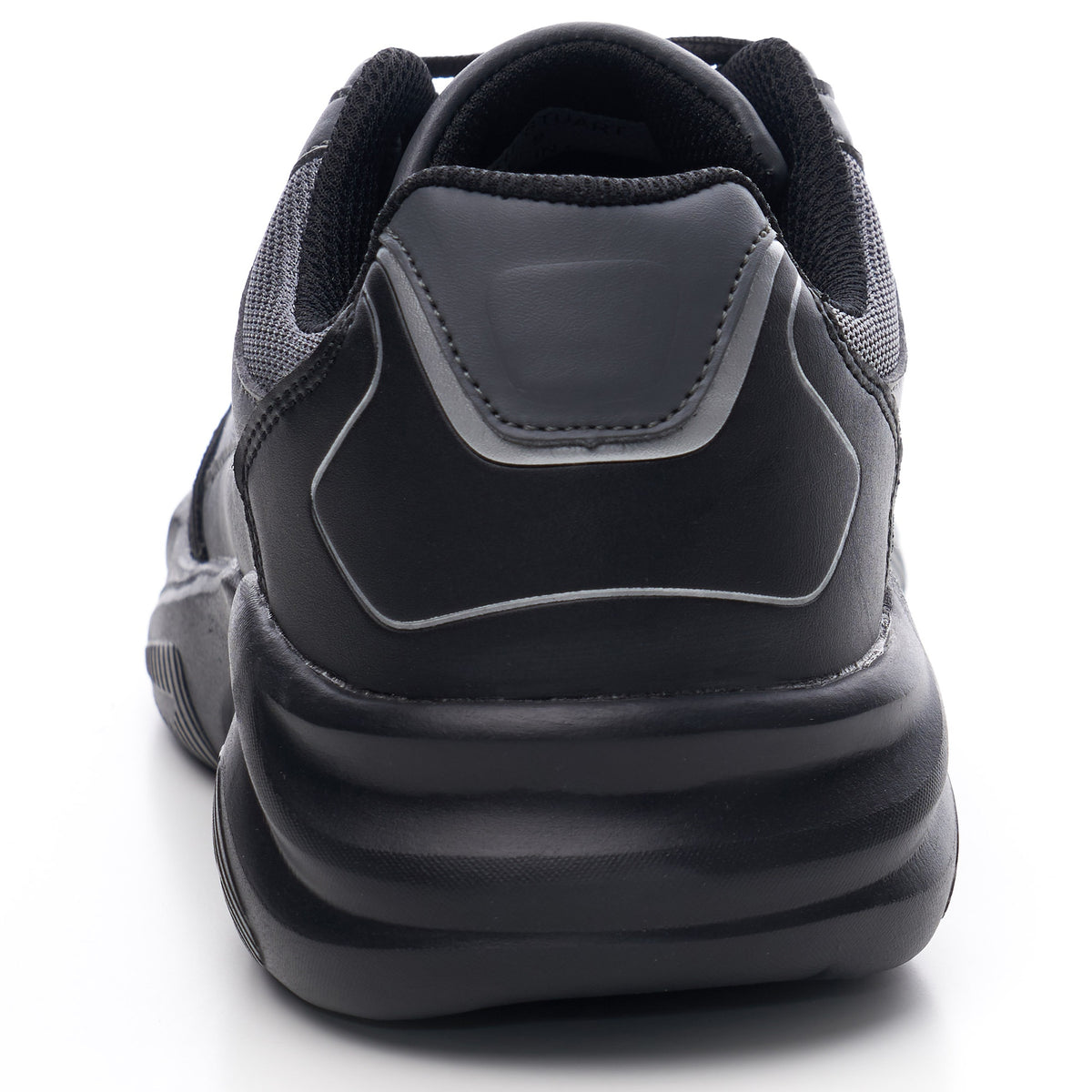 Alpine Swiss Stuart Mens Chunky Sneakers Retro Platform Dad Tennis Shoes – Black
