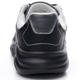 Alpine Swiss Stuart Mens Chunky Sneakers Retro Platform Dad Tennis Shoes – Black Gray