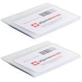 Alpine Swiss SET OF 2 Clear Plastic Wallet Inserts 12 Pages Picture Card Holder – Clear