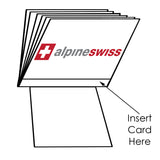 Alpine Swiss SET OF 2 Clear Plastic Wallet Inserts 12 Pages Picture Card Holder – Clear