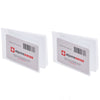 Alpine Swiss Set of 2 Wallet Inserts 6 Pages Credit Card Holder Picture Windows – Clear