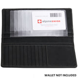 Alpine Swiss Set of 2 Checkbook Plastic Insert 6 Page Card Holder Picture Window – Clear