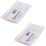 Alpine Swiss Set of 2 Checkbook Plastic Insert 6 Page Card Holder Picture Window – Clear