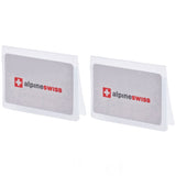 Alpine Swiss Set of 2 Plastic Wallet Inserts 6 Page Card Holder Picture Windows – Clear