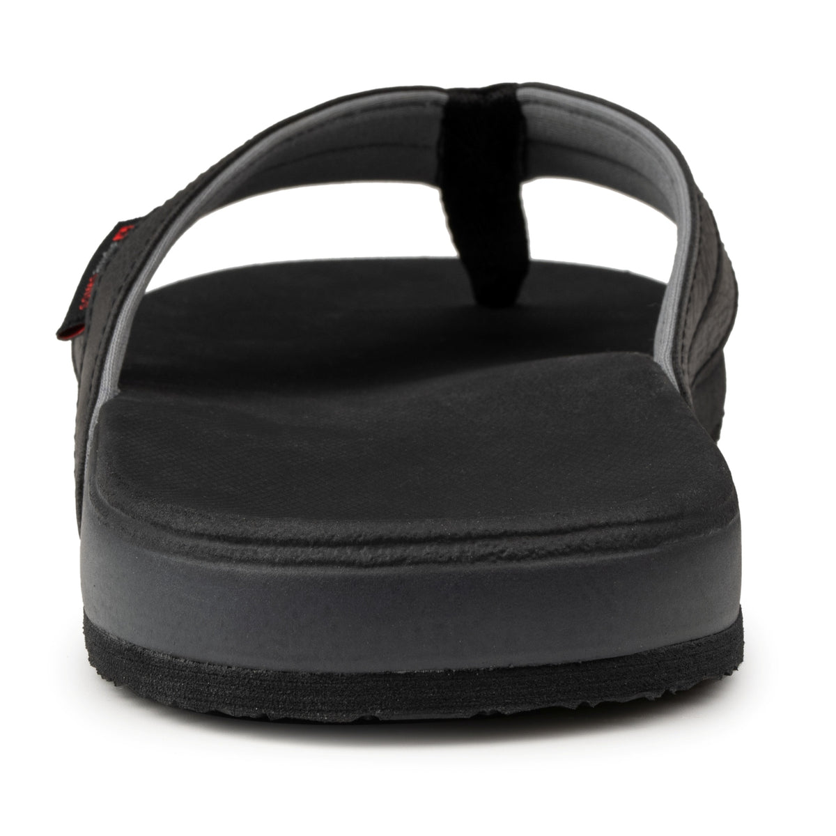 Alpine Swiss Trey Mens Flip Flops Cushion Thong Beach Sandals for Men Non-Slip Sole – Black