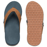 Alpine Swiss Trey Mens Flip Flops Cushion Thong Beach Sandals for Men Non-Slip Sole – Tan