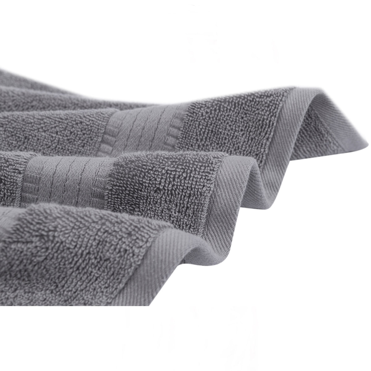 Alpine Swiss 100% Cotton 2 Piece Towel Set Soft Absorbent Face Hand Bath Towels – Gray