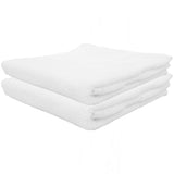 Alpine Swiss 100% Cotton 2 Piece Towel Set Soft Absorbent Face Hand Bath Towels – White