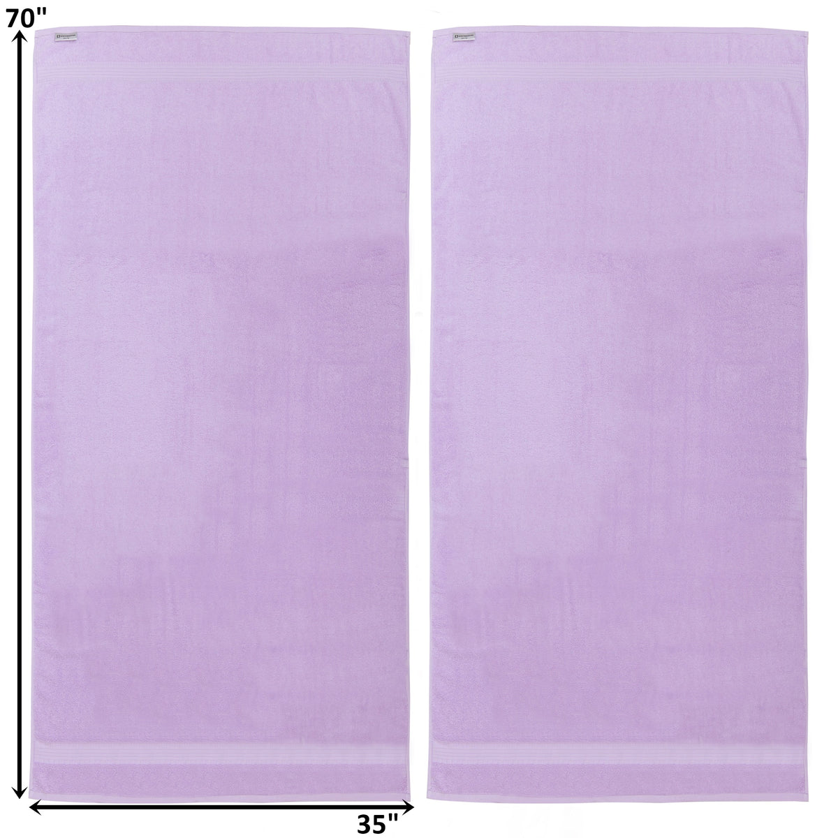 Alpine Swiss 100% Cotton 2 Piece Towel Set Soft Absorbent Face Hand Bath Towels – Lilac