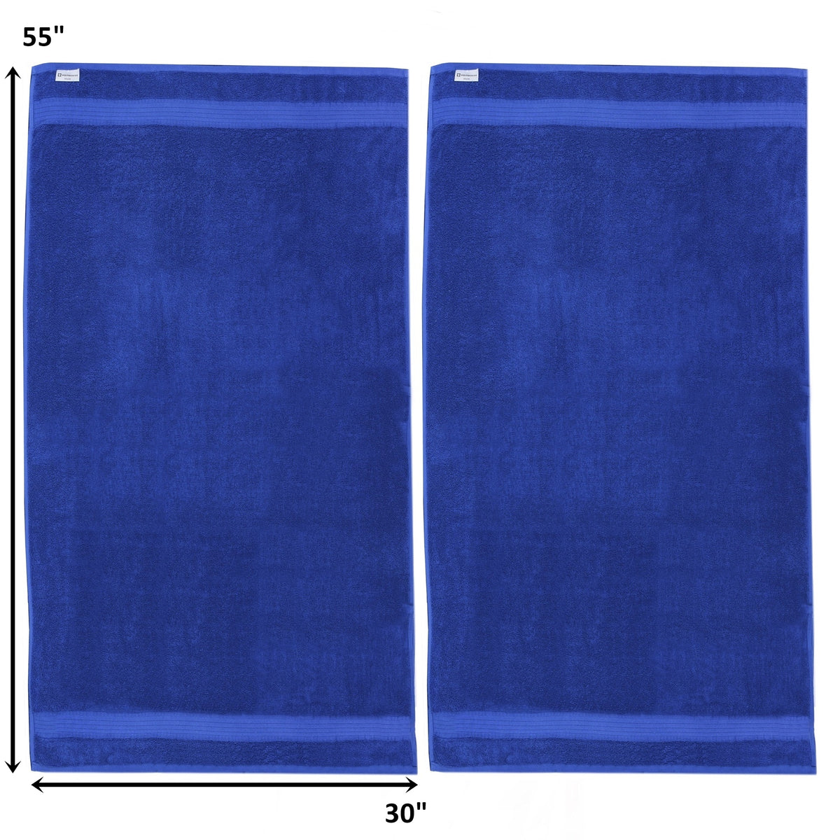 Alpine Swiss 100% Cotton 2 Piece Towel Set Soft Absorbent Face Hand Bath Towels – Royal Blue