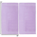 Alpine Swiss 100% Cotton 2 Piece Towel Set Soft Absorbent Face Hand Bath Towels – Lilac