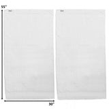 Alpine Swiss 100% Cotton 2 Piece Towel Set Soft Absorbent Face Hand Bath Towels – White