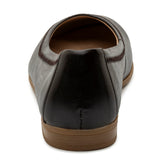 Alpine Swiss Wendy Womens Leather Ballet Flats Classic Round Toe Slip On Shoes – Dark Brown Leather