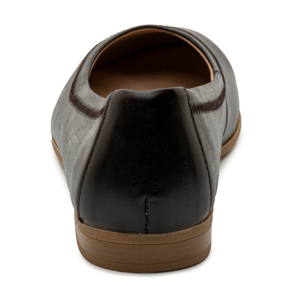 Alpine Swiss Wendy Womens Leather Ballet Flats Classic Round Toe Slip On Shoes – Dark Brown Leather