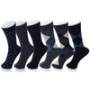 Alpine Swiss Mens Dress Socks 6 Pair Crew Sock Cotton Dress Socks for Men Solid – Multi Color