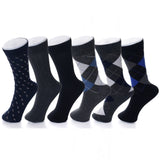 Alpine Swiss Mens Dress Socks 6 Pair Crew Sock Cotton Dress Socks for Men Solid – Multi Color