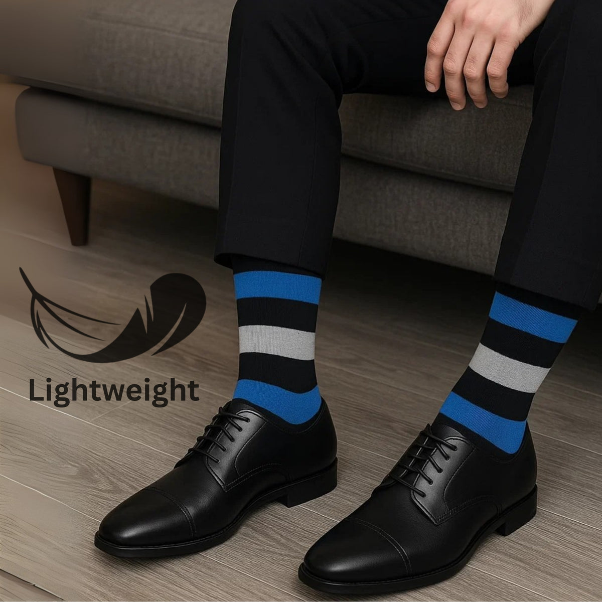 Alpine Swiss Mens Dress Socks 6 Pair Crew Sock Cotton Dress Socks for Men Solid – Fun Pack