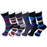 Alpine Swiss Mens Dress Socks 6 Pair Crew Sock Cotton Dress Socks for Men Solid – Fun Pack