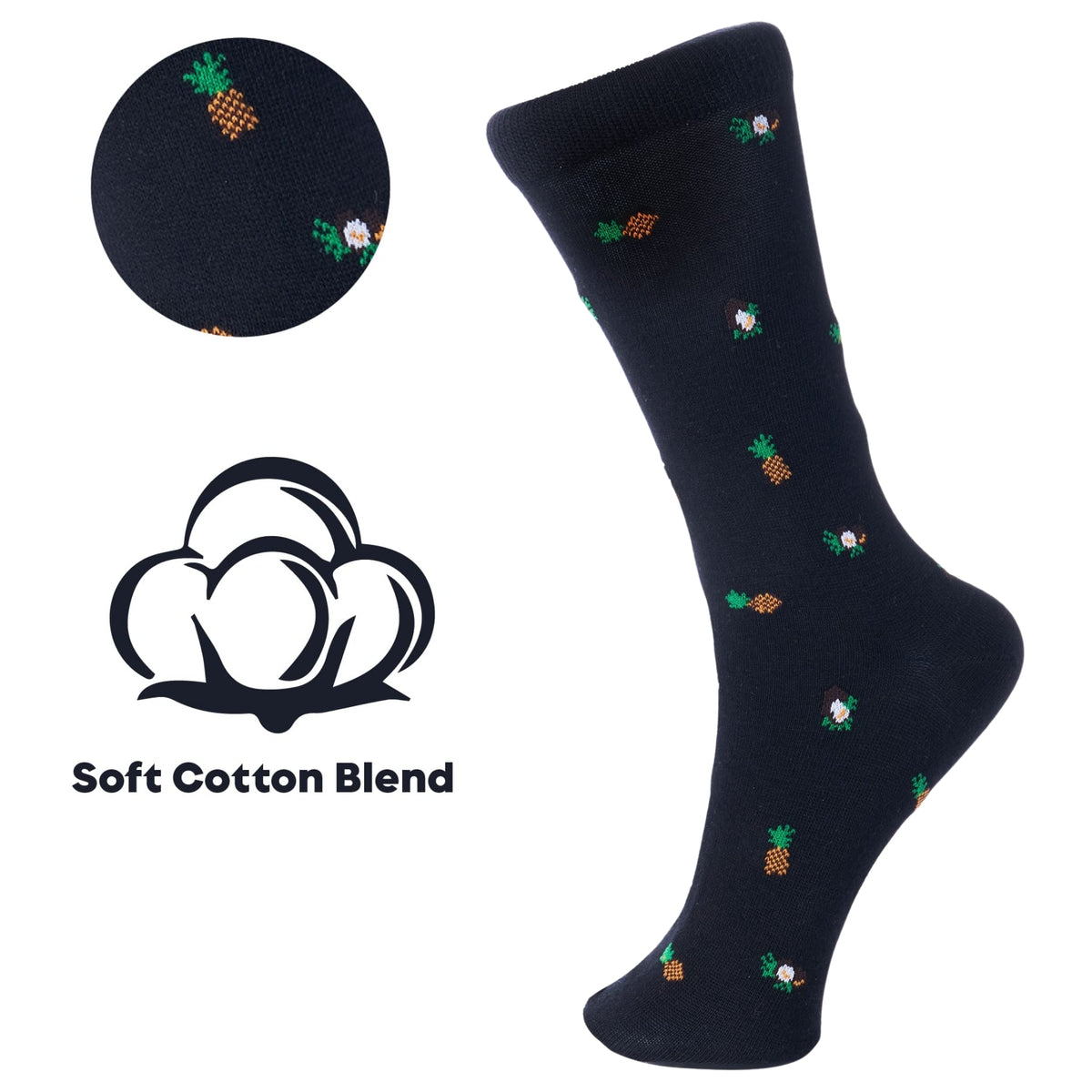 Alpine Swiss Mens Dress Socks 6 Pair Crew Sock Cotton Dress Socks for Men Solid – Weekend Pack