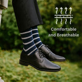 Alpine Swiss Mens Dress Socks 6 Pair Crew Sock Cotton Dress Socks for Men Solid – Weekend Pack