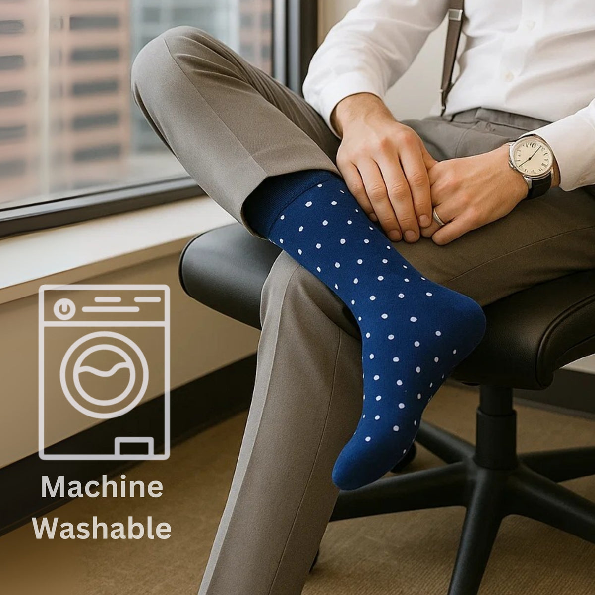 Alpine Swiss Mens Dress Socks 6 Pair Crew Sock Cotton Dress Socks for Men Solid – Weekend Pack