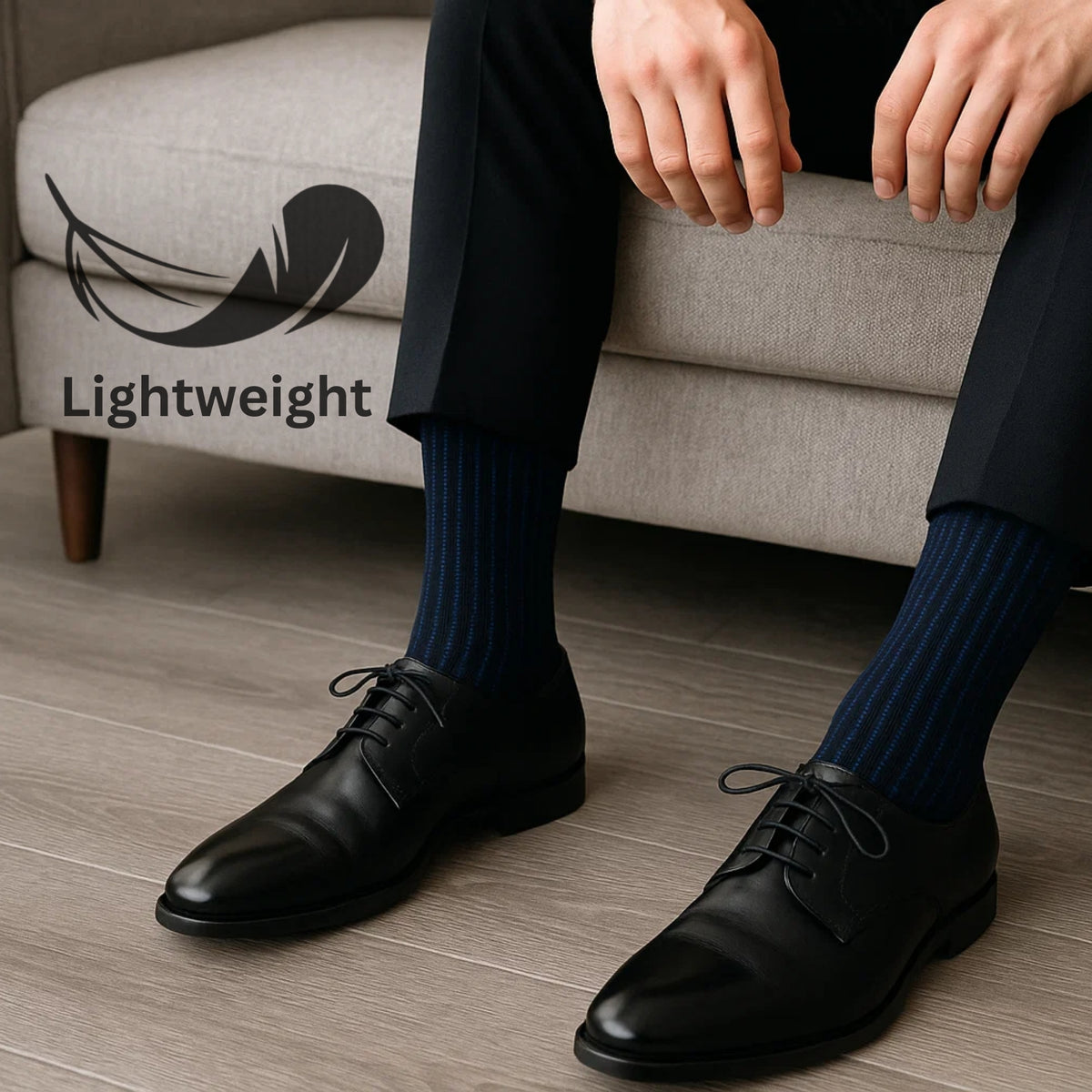 Alpine Swiss Mens Dress Socks 6 Pair Crew Sock Cotton Dress Socks for Men Solid – Office Pack