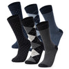 Alpine Swiss Mens Dress Socks 6 Pair Crew Sock Cotton Dress Socks for Men Solid – Work Pack